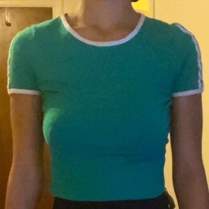 COPY - Green varsity crop top